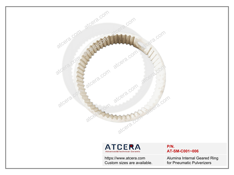 Drawing of Alumina Internal Geared Ring for Pneumatic Pulverizers