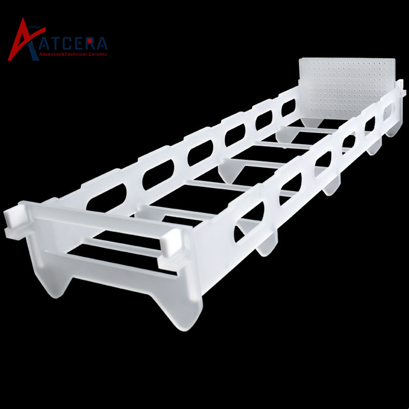 Fused quartz wafer boat carrier