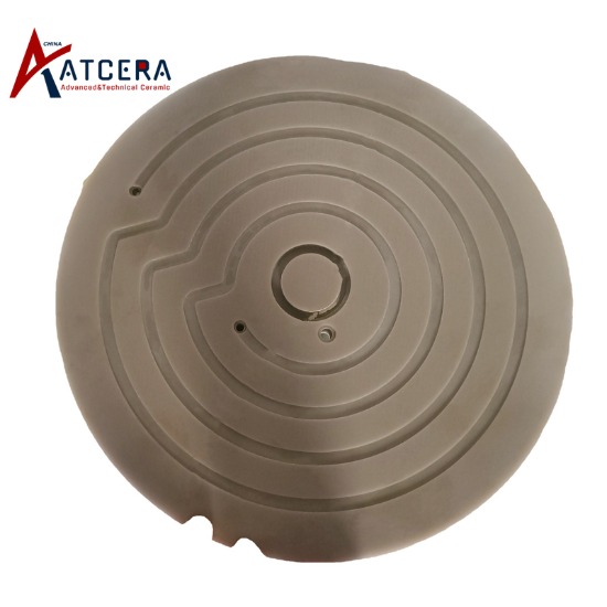 Aluminum nitride heating plate