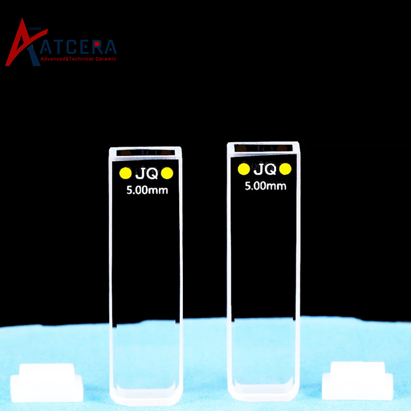 Quartz cuvette cells with lid