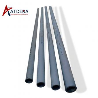 Reaction bonded silicon carbide tube