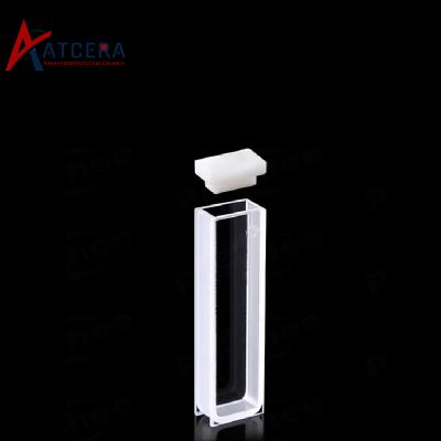 Quartz cuvette cells with lid